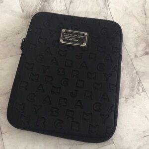 Marc By Marc Jacobs Embossed Black Tablet Bag